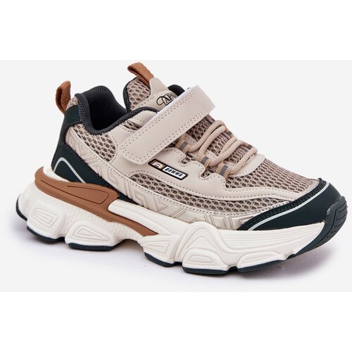 Boto Sneakers Sports Shoes For Children With Velcro Beige Ronivelle Cene