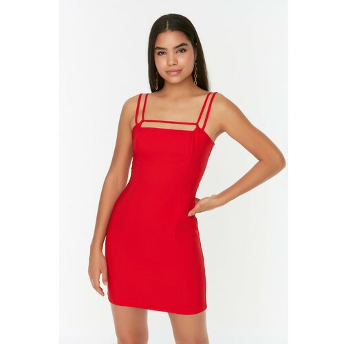 Trendyol Red Collar Detailed Dress Slike