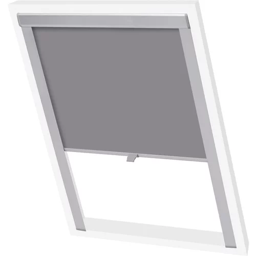 vidaXL Senčilo za zatemnitev okna sivo CK02