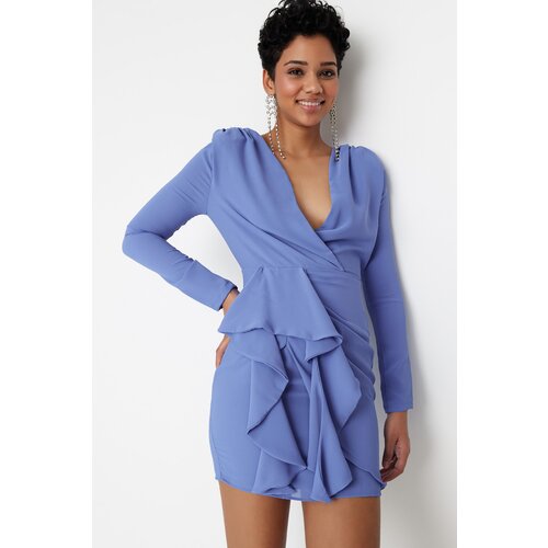 Trendyol dress - Blue - Double-breasted Slike