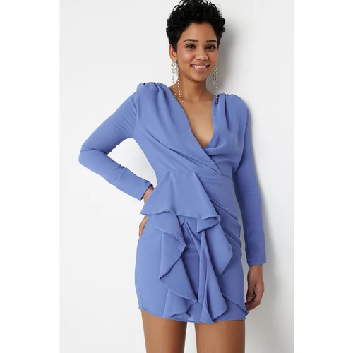 Trendyol dress - Blue - Double-breasted