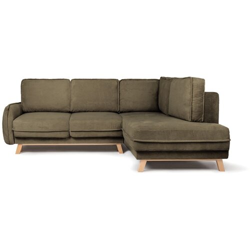 Bonami Selection Zelena sklopiva kutna garnitura od samta (s desnim kutom) Tori &amp;ndash; Slike