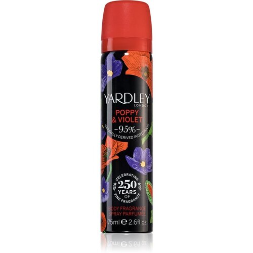 Yardley Poppy &amp;amp; Violet odi&amp;scaron;avljeno pr&amp;scaron;ilo za telo za ženske 75 ml Slike