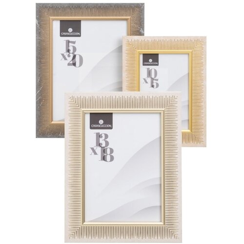 Casa Selección Smeđi/u prirodnoj boji plastični stojeći/viseći okviri u setu 3 kom 19x24 cm – Cijene