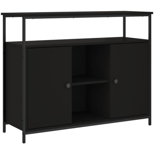Maison Chic Komoda - Predalnik črna 100x35x80 cm inženirski les, (21716168) Slike