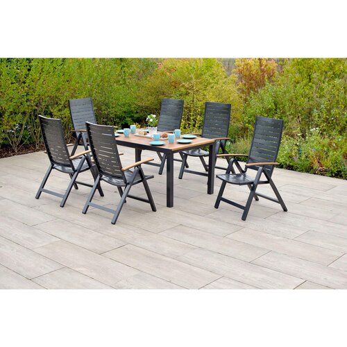 Gardenson VRTNA GARNITURA ASTROS aluminij barve grafita, naravne barve Slike
