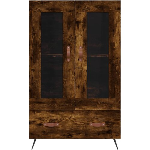  Visoka komoda boja hrasta 69,5 x 31 x 115 cm konstruirano drvo Slike