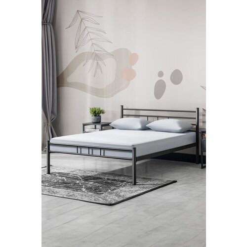 Hanah home francuski ležaj K70, 150x95x200 cm, Crni Slike