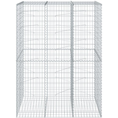  Gabionska ko&amp;scaron;ara s poklopcem 150x100x200 cm pocinčano željezo Slike
