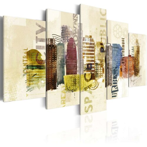  Slika - Urban design - 5 pieces 200x100 Cijene