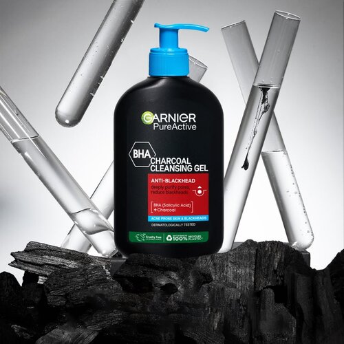 Garnier Pure Active Charcoal Cleansing Gel čistilni gel mastna koža 250 ml unisex Slike