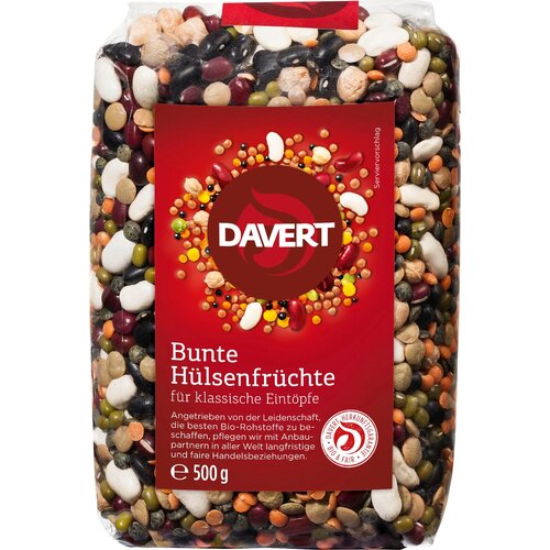 Davert Bio &scaron;arene mahunarke - 500 g Cijene