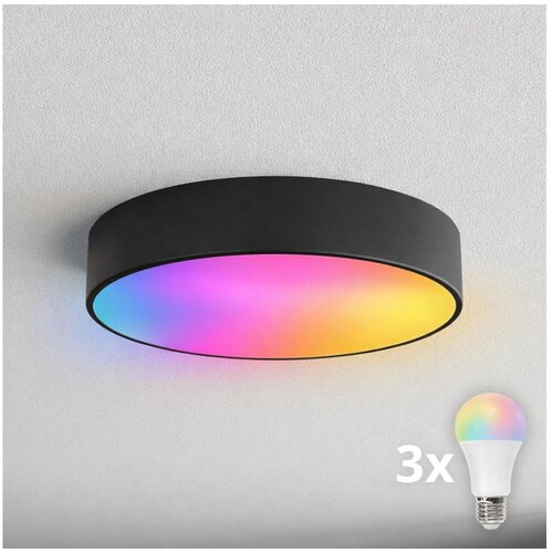  Brilagi - LED RGBW prigu&scaron;iva stropno kupatilsko svetlo CLARE 3xE27/9W/230V IP54 Wi-Fi crno Cene