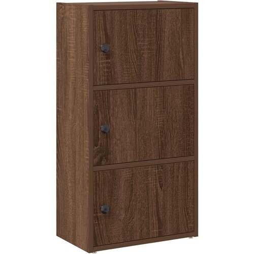 Maison Chic Knjižna omara - Knjižni regal rjavi hrast 40x24x77 cm inženirski les, (21726337) Slike