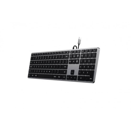 Satechi Žična tipkovnica Slim W3 USB-C BACKLIT, ZDA, vesoljsko siva Slike