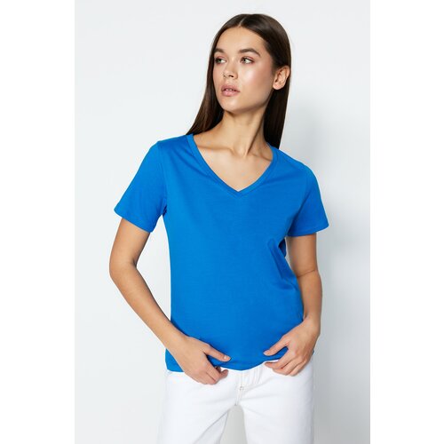 Trendyol T-Shirt - Navy blue - Regular Cene
