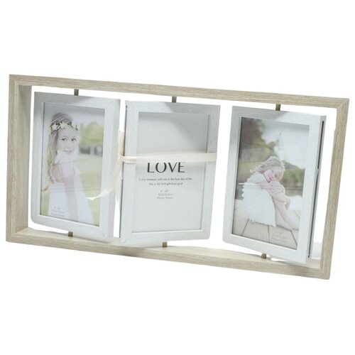 DEKOR DOM Ram za 3 slike HW193-3-B N25, Rotacioni, 10x15 cm, Hrast Slike