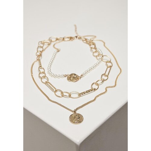 Urban Classics Accessoires Gold Ocean Layering Necklace Cene