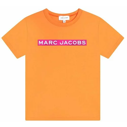 Marc Jacobs Dječja pamučna majica kratkih rukava boja: narančasta