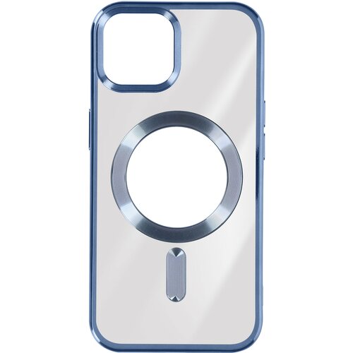 AVIZAR Silikonski ovitek MagSafe iPhone 15 Chrome, serija ChroCam - moder, (20834267) Cene