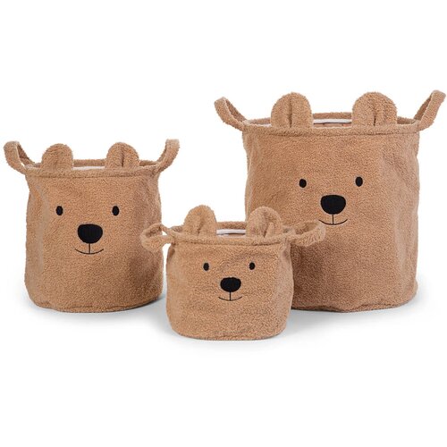 Childhome ko&amp;scaron;ek za shranjevanje igrač teddy 25x20x20 beige Slike