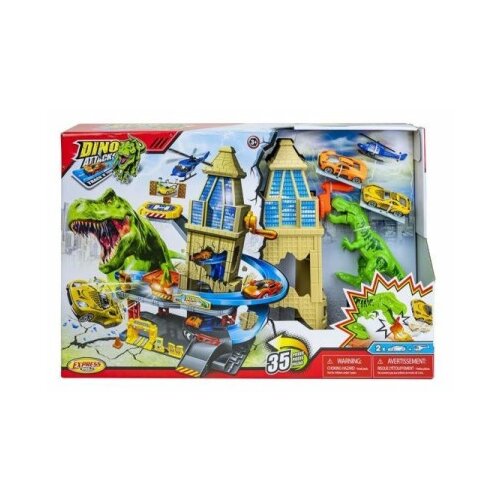  Auto staza dino express wheels sa 2 metalna autica i 1 helikopterom 33524 ( 99/33524 ) Cene