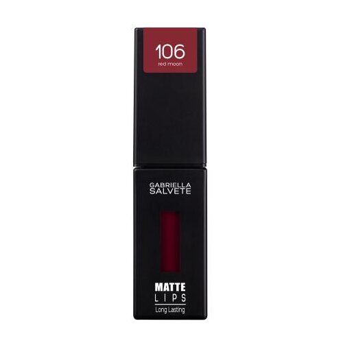 Gabriella Salvete Matte Lips mat tekoča &amp;scaron;minka &amp;scaron;minka 4.5 ml Odtenek 106 red moon Slike