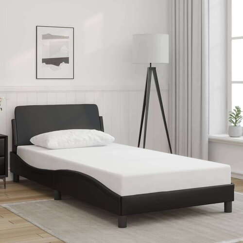  Okvir za krevet Dover crni 100x203 cm od umjetne kože - Crna 100 x 203 cm Cene