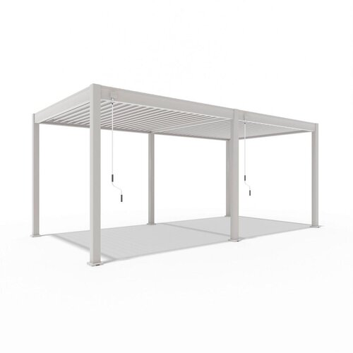 Gardenson Pergola Superior, Biserna Barva, 3x6m Cene