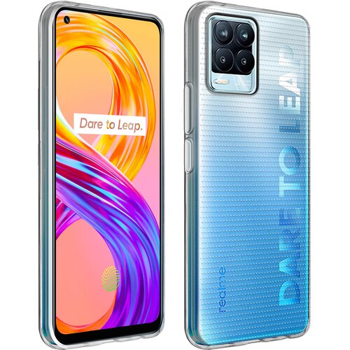 AVIZAR Izjemno tanek ovitek Realme 8 Pro in 8 iz silikonskega gela 0,3 mm, druga koža - prozoren, (20718631) Cene