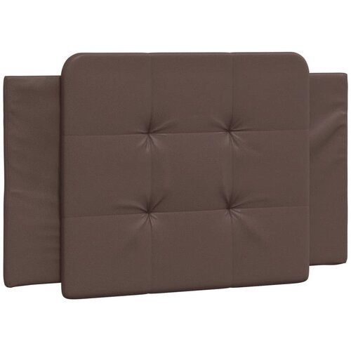 Maison Chic posteljno vzglavje - vzglavna omarica - vzglavna stranica rjava 90 cm umetno usnje, (21704009) Cene