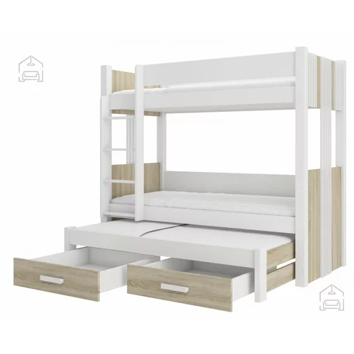 ADRK Furniture Pograd Artema - 80x180 cm - bel/sonoma