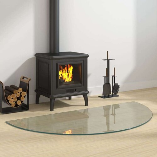 Staklena ploča za kamin polukružna 1200 x 600 mm Cijene