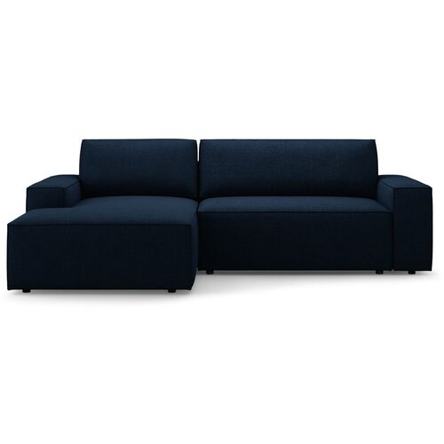 Micadoni Tamno plava sklopiva kutna garnitura od boucl&amp;eacute; tkanine (s lijevim kutom) Jodie &amp;ndash; Home Slike