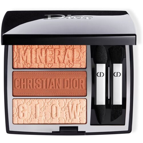 Dior Diorshow 3 Couleurs Tri(O)blique Mineral Glow Limited Edition paleta sjenila za oči nijansa 733 Coral Glow 3,3 g Slike