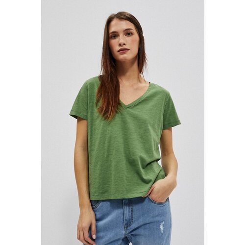 Moodo WOMEN&amp;#039;S T-SHIRTS L-TS-4049 OLIVE: Slike