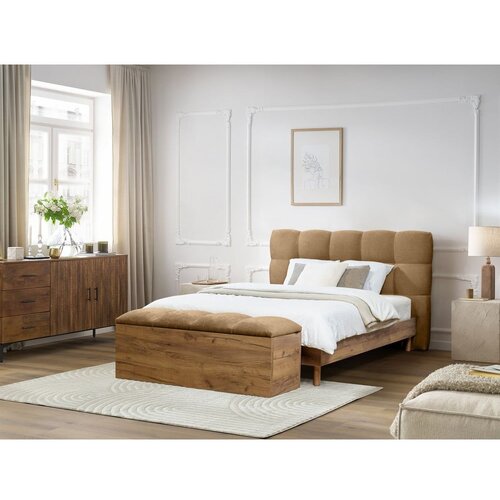 Bobochic Paris Bež oblazinjena zakonska postelja z letvenim dnom 180x200 cm Kumo &amp;ndash; Slike