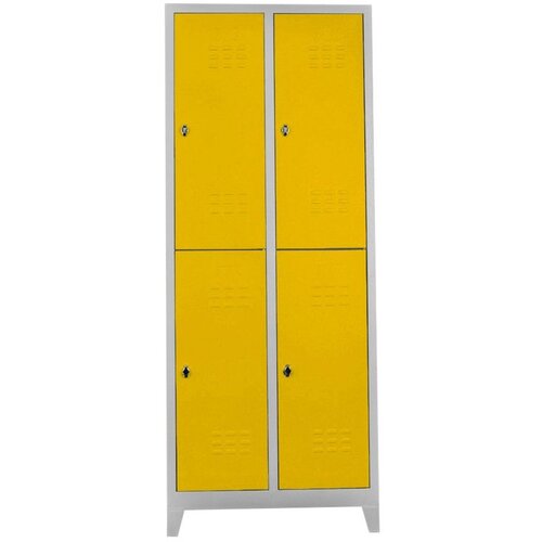 Hanah home Js1013Sa GreyYellow Locker Storage Cabinet Cene