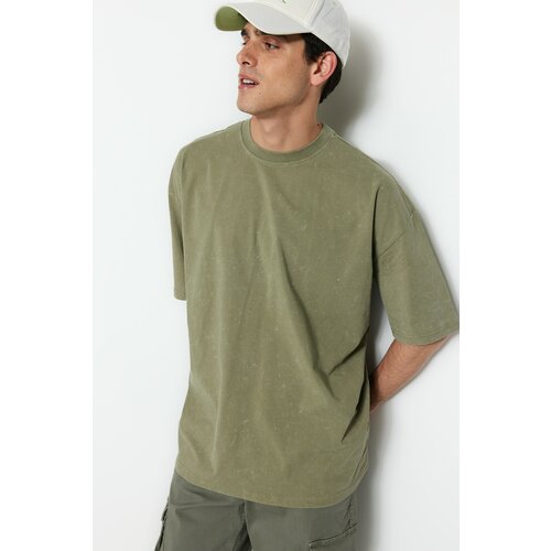 Trendyol T-Shirt - Khaki - Oversize Cene