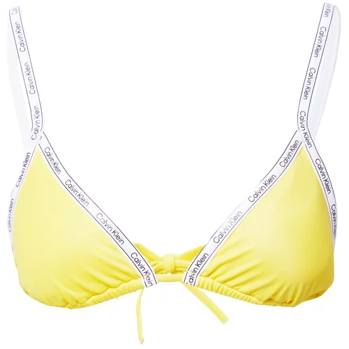 Calvin Klein Swimwear Bikini gornji dio žuta / crna / bijela