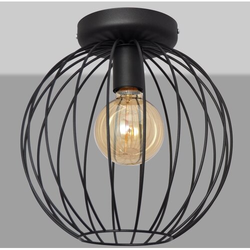  Plafonski luster MERCURE 1xE27/15W/230V, prečnik 30 cm, crni Slike