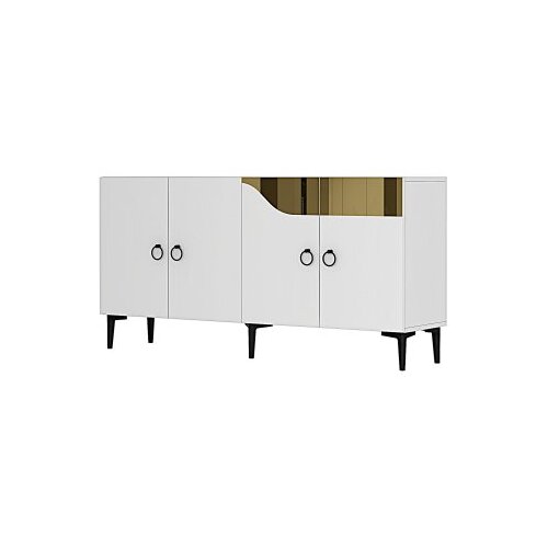 Hanah home Komoda Gama 150, Sivo-zlatna Slike