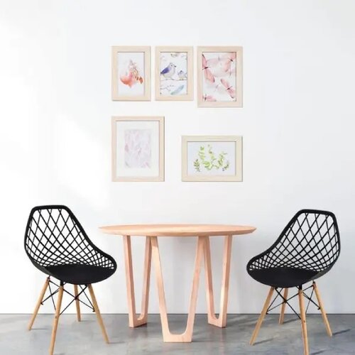 LEMON Set trpezarijskih plastičnih stolica 4 kom Skandi crna 25-KS009SET Slike
