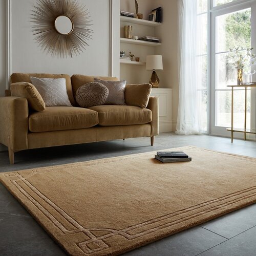 Flair Rugs Ročno tkana volnena preproga v barvi terakote 120x170 cm Gatsby &amp;ndash; Slike