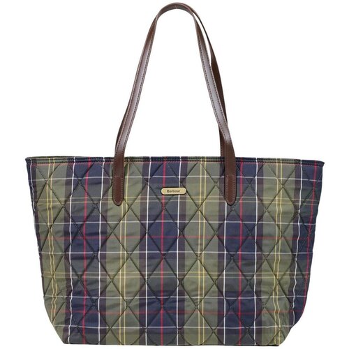 Barbour Naramna torba WETHERHAM QUILTED TARTAN 262MLBA0344 Zelena Slike
