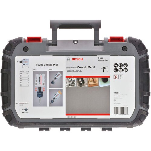 Bosch testera za otvore Progressor for Wood&amp;amp;Metal set vodoinstalaterskih testera, 9 komada (2608594189) Slike