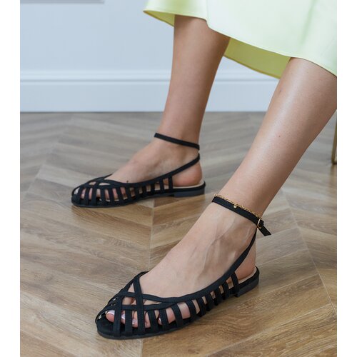 D/CEO Black flat closed women&amp;#039;s sandals Katers Slike