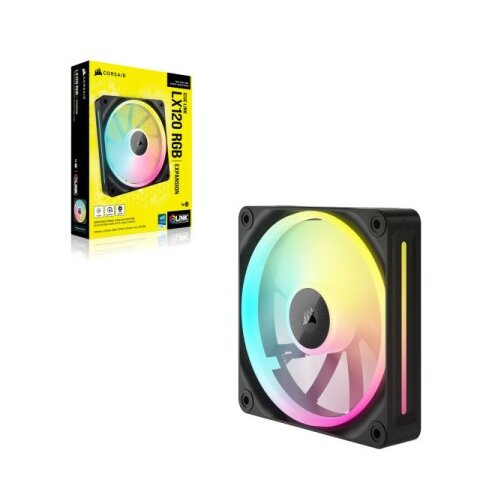 Corsair iCUE LINK LX120-R RGB Computer case Fan 12 cm Black 1 pc(s) Slike