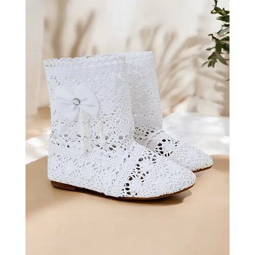 Resti Children's openwork boots with bow Geggis Cene