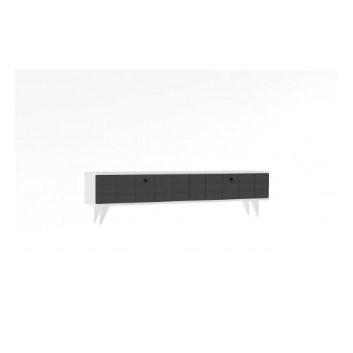 Hanah home TV komoda Alberi Antracit-Bijela Slike